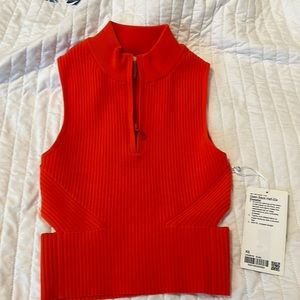 Brand new Lululemon open back half zip sweater